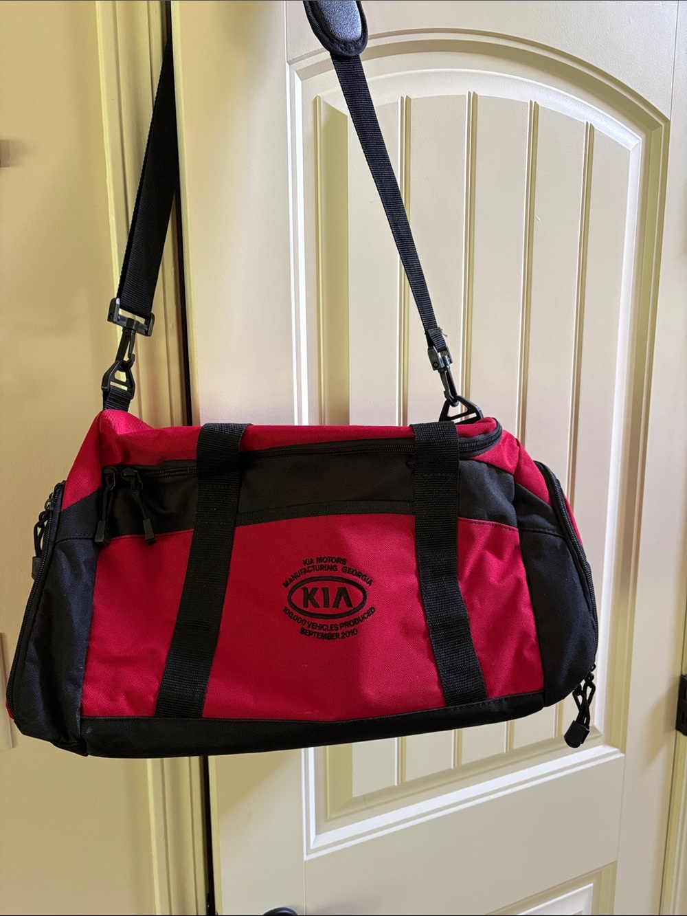 Brand New Red and Black Duffel Bag - Travel Weekend Bag